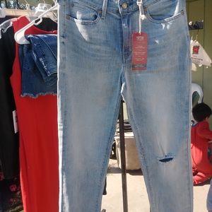 Levi Strauss high rise straight ankle jean